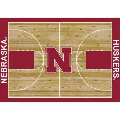 Nebraska 4 ft. by 6 ft. Courtside Area Rug by MILLIKEN