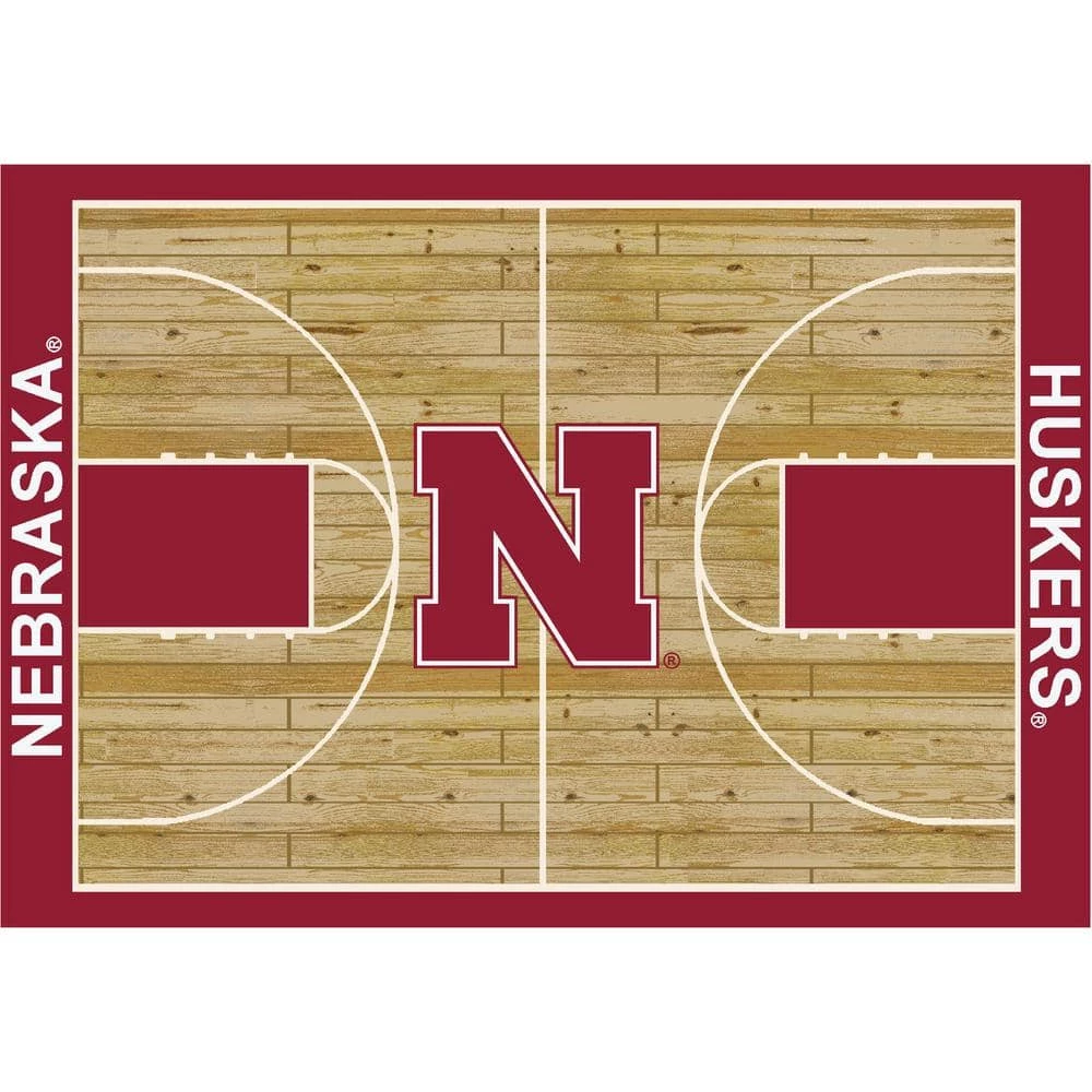 Nebraska 4 ft. by 6 ft. Courtside Area Rug by MILLIKEN 1 Nebraska 4 ft. by 6 ft. Courtside Area Rug by MILLIKEN