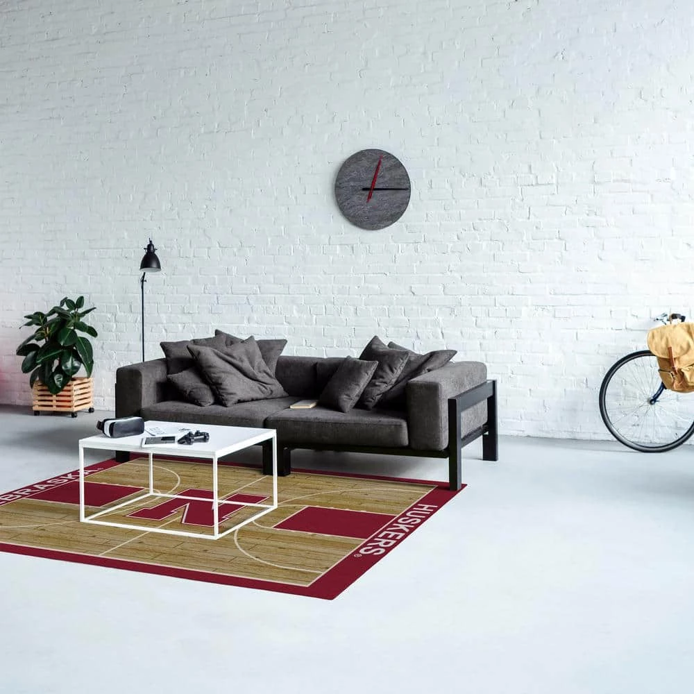 Nebraska 4 ft. by 6 ft. Courtside Area Rug by MILLIKEN 2 Nebraska 4 ft. by 6 ft. Courtside Area Rug by MILLIKEN - Image 2