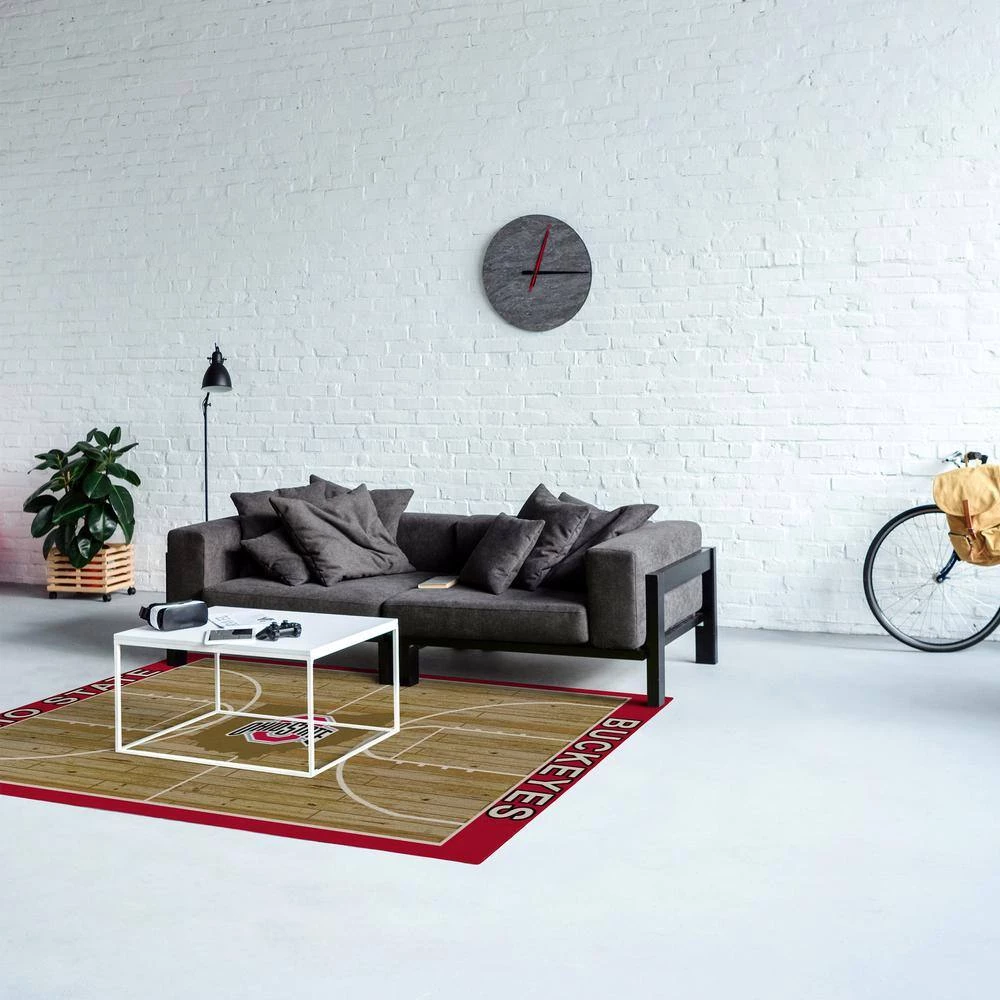 Ohio State University 4 ft. by 6 ft. Courtside Area Rug by MILLIKEN 2 Ohio State University 4 ft. by 6 ft. Courtside Area Rug by MILLIKEN - Image 2