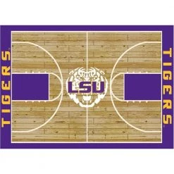 LSU 6 ft by 8 ft Courtside Area Rug by MILLIKEN