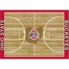 Ohio State 6 ft by 8 ft Courtside Area Rug by MILLIKEN