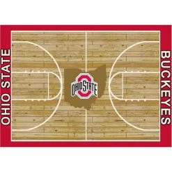 Ohio State 6 ft by 8 ft Courtside Area Rug by MILLIKEN