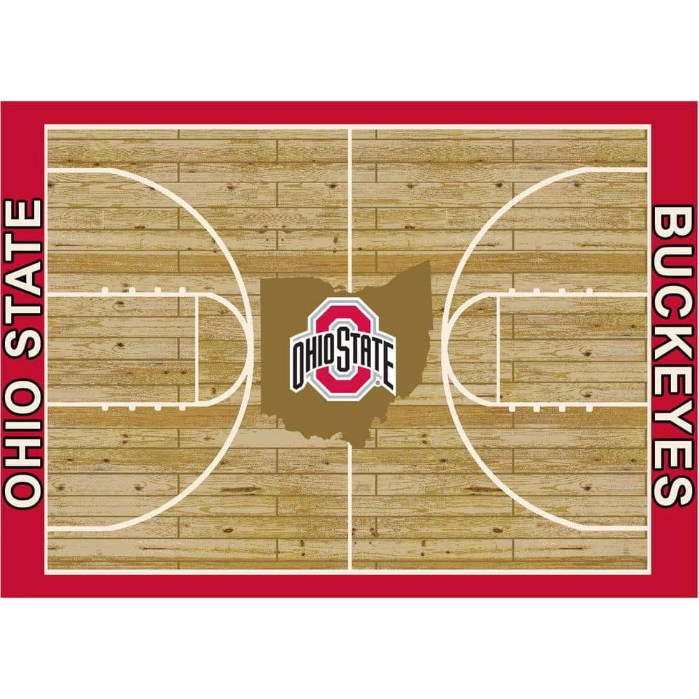 Ohio State 6 ft by 8 ft Courtside Area Rug by MILLIKEN 1 Ohio State 6 ft by 8 ft Courtside Area Rug by MILLIKEN