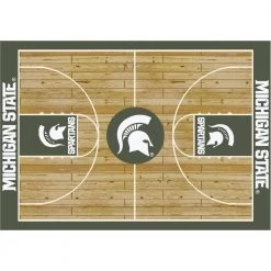 Michigan State 6 ft by 8 ft Courtside Area Rug by MILLIKEN