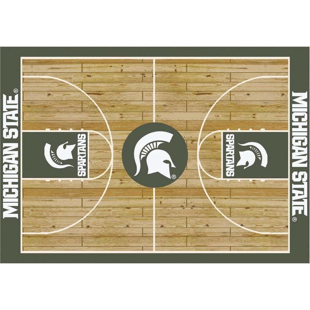 Michigan State 6 ft by 8 ft Courtside Area Rug by MILLIKEN 1 Michigan State 6 ft by 8 ft Courtside Area Rug by MILLIKEN