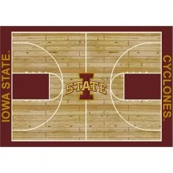 Iowa State 6 ft by 8 ft Courtside Area Rug by MILLIKEN