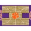 Clemson 6 ft by 8 ft Courtside Area Rug by MILLIKEN
