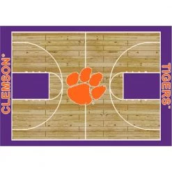 Clemson 6 ft by 8 ft Courtside Area Rug by MILLIKEN