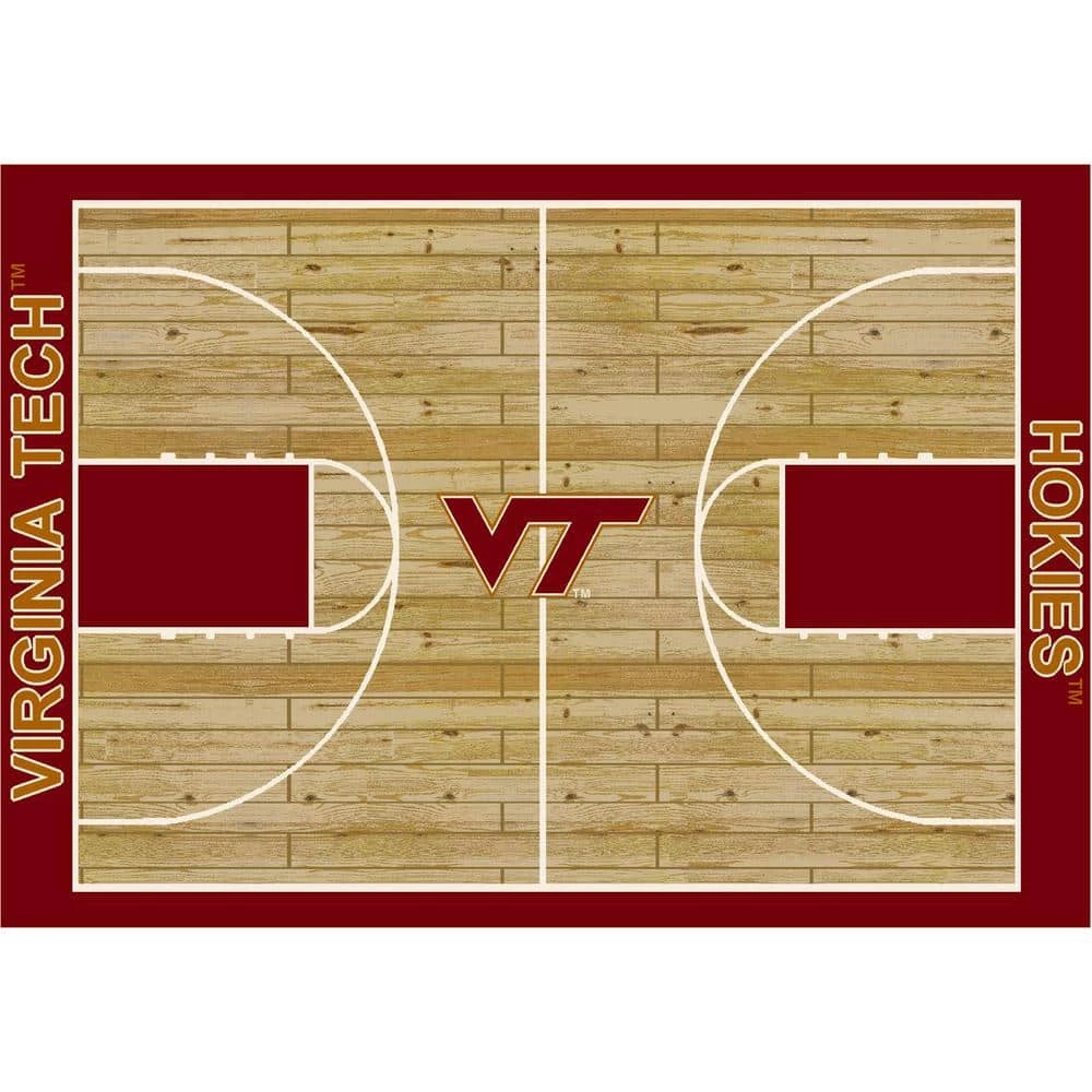 Virginia Tech 6 ft by 8 ft Courtside Area Rug by MILLIKEN 1 Virginia Tech 6 ft by 8 ft Courtside Area Rug by MILLIKEN