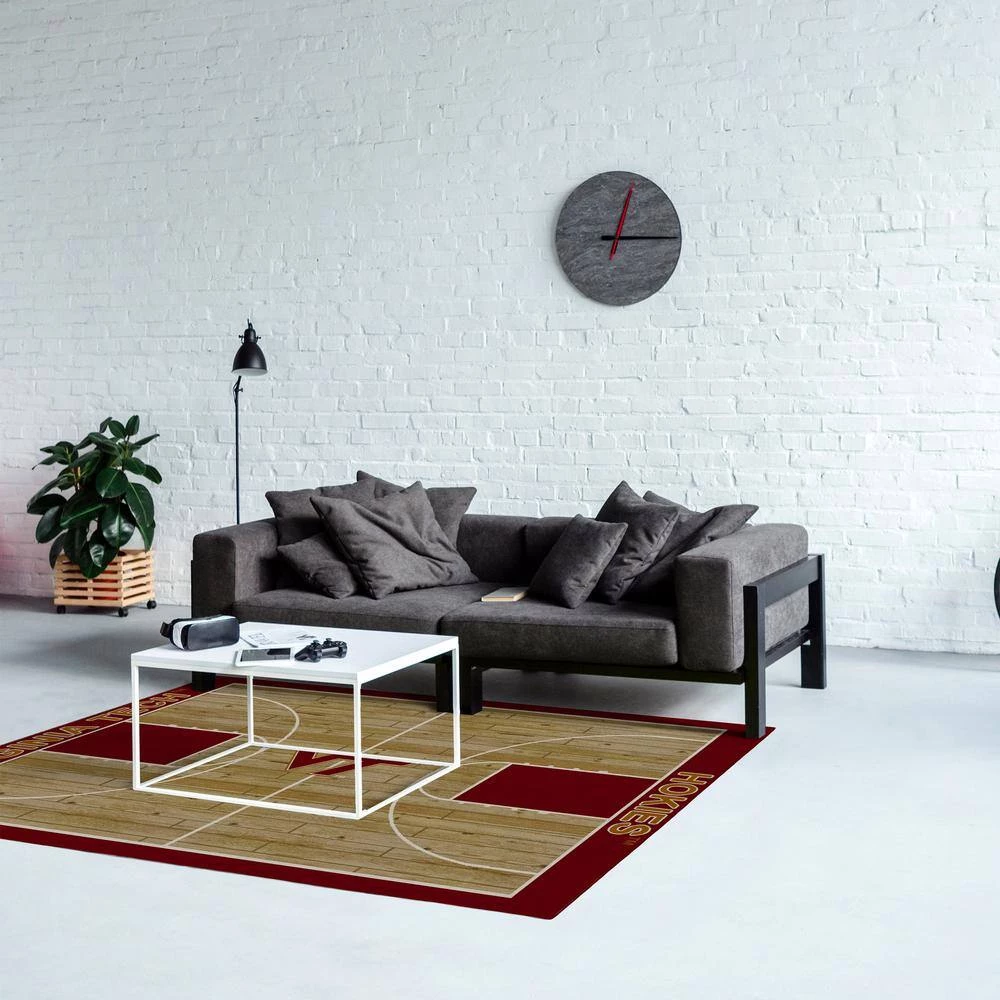 Virginia Tech 6 ft by 8 ft Courtside Area Rug by MILLIKEN 2 Virginia Tech 6 ft by 8 ft Courtside Area Rug by MILLIKEN - Image 2