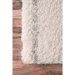 Edwin Plush Shag Natural 9 ft. x 12 ft. Area Rug by nuLOOM -nuLOOM Sales Store natural nuloom area rugs bdad01a 9012 77 1000