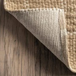 Ella Natural 8 ft. x 10 ft. Hand Woven Jute Farmhouse Checkered Flatweave Indoor Area Rug by nuLOOM -nuLOOM Sales Store natural nuloom area rugs hcbn01a 8010 66 1000