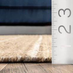 Ella Natural 8 ft. x 10 ft. Hand Woven Jute Farmhouse Checkered Flatweave Indoor Area Rug by nuLOOM -nuLOOM Sales Store natural nuloom area rugs hcbn01a 8010 fa 1000