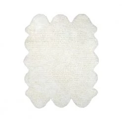 Sexto Pelt Faux Sheepskin Natural 5 ft. x 6 ft. Area Rug by nuLOOM