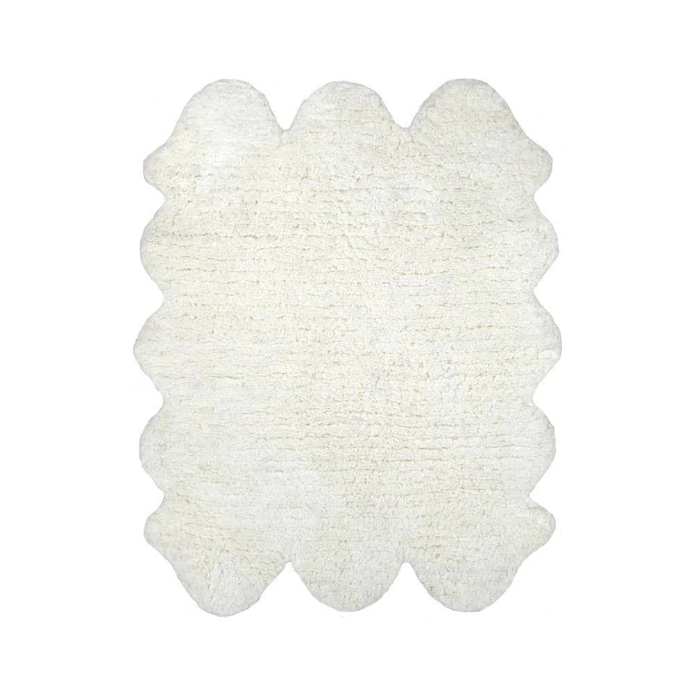 Sexto Pelt Faux Sheepskin Natural 5 ft. x 6 ft. Area Rug by nuLOOM 1 Sexto Pelt Faux Sheepskin Natural 5 ft. x 6 ft. Area Rug by nuLOOM