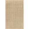 Hesse Checker Weave Seagrass Natural 8 ft. x 10 ft. Indoor Area Rug by nuLOOM