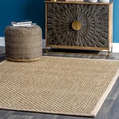 Spero Seagrass Basketweave Natural 9 ft. x 12 ft. Indoor/Outdoor Area Rug by nuLOOM -nuLOOM Sales Store natural nuloom area rugs hjsg03a 9012 31 1000