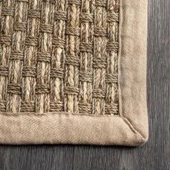 Spero Seagrass Basketweave Natural 9 ft. x 12 ft. Indoor/Outdoor Area Rug by nuLOOM -nuLOOM Sales Store natural nuloom area rugs hjsg03a 9012 fa 1000