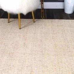 Elfriede Solid Jute Natural 9 ft. x 12 ft. Area Rug by nuLOOM -nuLOOM Sales Store natural nuloom area rugs hmmt01a 9012 c3 1000