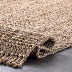 Natura Chunky Loop Jute Tan 8 ft. x 10 ft. Area Rug by nuLOOM 21 Natura Chunky Loop Jute Tan 8 ft. x 10 ft. Area Rug by nuLOOM -nuLOOM Sales Store natural nuloom area rugs nccl01 8010 1f 1000