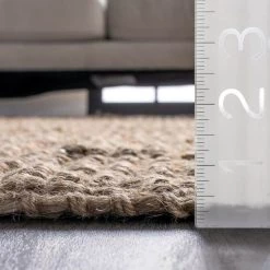 Natura Chunky Loop Jute Tan 8 ft. x 10 ft. Area Rug by nuLOOM 22 Natura Chunky Loop Jute Tan 8 ft. x 10 ft. Area Rug by nuLOOM -nuLOOM Sales Store natural nuloom area rugs nccl01 8010 44 1000