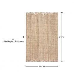 Natura Chunky Loop Jute Tan 8 ft. x 10 ft. Area Rug by nuLOOM 24 Natura Chunky Loop Jute Tan 8 ft. x 10 ft. Area Rug by nuLOOM -nuLOOM Sales Store natural nuloom area rugs nccl01 8010 76 1000