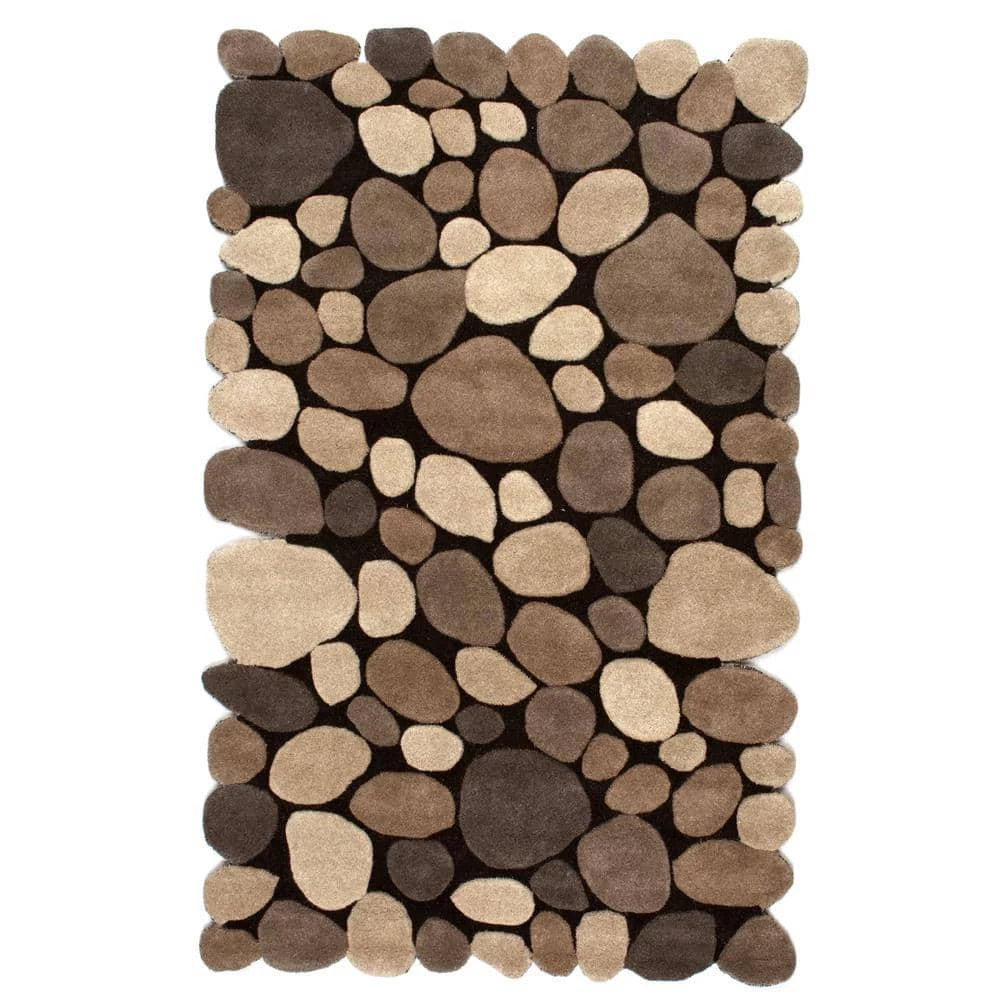 Wool Pebbles Natural 8 ft. x 10 ft. Area Rug by nuLOOM 1 Wool Pebbles Natural 8 ft. x 10 ft. Area Rug by nuLOOM