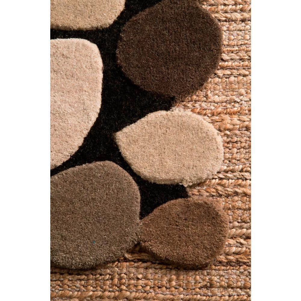 Wool Pebbles Natural 8 ft. x 10 ft. Area Rug by nuLOOM 7 Wool Pebbles Natural 8 ft. x 10 ft. Area Rug by nuLOOM - Image 7
