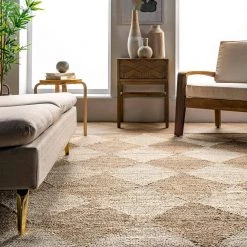 Maxwelle Diamond Trellis Natural 8 ft. x 10 ft. Indoor Area Rug by nuLOOM -nuLOOM Sales Store natural nuloom area rugs vcse01a 8010 c3 1000