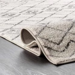 Gem Geometric Stripes Off White 10 ft. x 14 ft. Area Rug by nuLOOM 14 Gem Geometric Stripes Off White 10 ft. x 14 ft. Area Rug by nuLOOM -nuLOOM Sales Store off white nuloom area rugs acge01a 10014 1f 1000