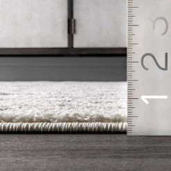 Gem Geometric Stripes Off White 10 ft. x 14 ft. Area Rug by nuLOOM 16 Gem Geometric Stripes Off White 10 ft. x 14 ft. Area Rug by nuLOOM -nuLOOM Sales Store off white nuloom area rugs acge01a 10014 fa 1000