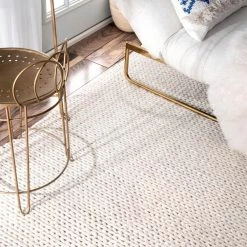 Caryatid Chunky Woolen Cable Off-White 8 ft. x 10 ft. Area Rug by nuLOOM 16 Caryatid Chunky Woolen Cable Off-White 8 ft. x 10 ft. Area Rug by nuLOOM -nuLOOM Sales Store off white nuloom area rugs cb01 8010 c3 1000