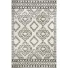 Lacey Moroccan Tribal Shag Off White 8 ft. 10 in. x 12 ft. Area Rug by nuLOOM