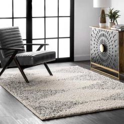 Scarlette Abstract Diamond Shag Off White 8 ft. 10 in. x 12 ft. Area Rug by nuLOOM -nuLOOM Sales Store off white nuloom area rugs gcdx09a 92012 31 1000
