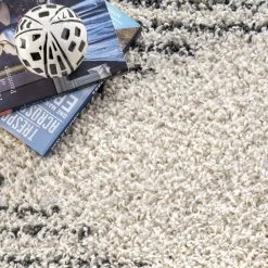 Scarlette Abstract Diamond Shag Off White 8 ft. 10 in. x 12 ft. Area Rug by nuLOOM -nuLOOM Sales Store off white nuloom area rugs gcdx09a 92012 4f 1000