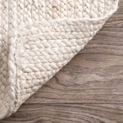 Rigo Chunky Loop Jute Off-White 8 ft. x 10 ft. Area Rug by nuLOOM -nuLOOM Sales Store off white nuloom area rugs tajt03b 8010 4f 1000