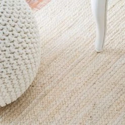 Rigo Chunky Loop Jute Off-White 8 ft. x 10 ft. Area Rug by nuLOOM -nuLOOM Sales Store off white nuloom area rugs tajt03b 8010 c3 1000