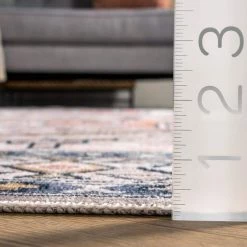 Mae Machine Washable Tribal Motif Peach 8 ft. x 10 ft. Indoor Area Rug by nuLOOM -nuLOOM Sales Store peach nuloom area rugs birv01a 8010 1d 1000