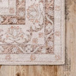 Tracie Machine Washable Floral Medallion Peach 8 ft. x 10 ft. Indoor Area Rug by nuLOOM 20 Tracie Machine Washable Floral Medallion Peach 8 ft. x 10 ft. Indoor Area Rug by nuLOOM -nuLOOM Sales Store peach nuloom area rugs hjau07a 8010 44 1000