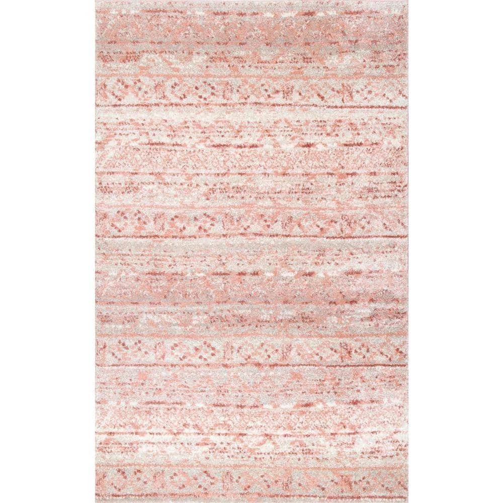 Sunniva Moroccan Pink 8 ft. x 10 ft. Area Rug by nuLOOM 1 Sunniva Moroccan Pink 8 ft. x 10 ft. Area Rug by nuLOOM