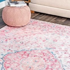 Patsy Persian Medallion Pink 8 ft. x 10 ft. Area Rug by nuLOOM 11 Patsy Persian Medallion Pink 8 ft. x 10 ft. Area Rug by nuLOOM -nuLOOM Sales Store pink nuloom area rugs nhkv03a 8010 40 1000