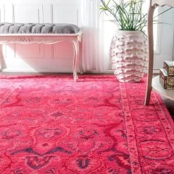 Kimberly Bohemian Pink 8 ft. x 10 ft. Area Rug by nuLOOM -nuLOOM Sales Store pink nuloom area rugs spre31a 76096 1d 1000