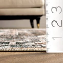 Bowie Rust 8 ft. x 10 ft. Machine Washable Tribal Pattern Indoor Area Rug by nuLOOM -nuLOOM Sales Store rust nuloom area rugs birv07a 8010 1d 1000