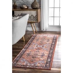 Sherita Oriental Persian Rust 8 ft. x 10 ft. Area Rug by nuLOOM -nuLOOM Sales Store rust nuloom area rugs disa05a 82010 44 1000