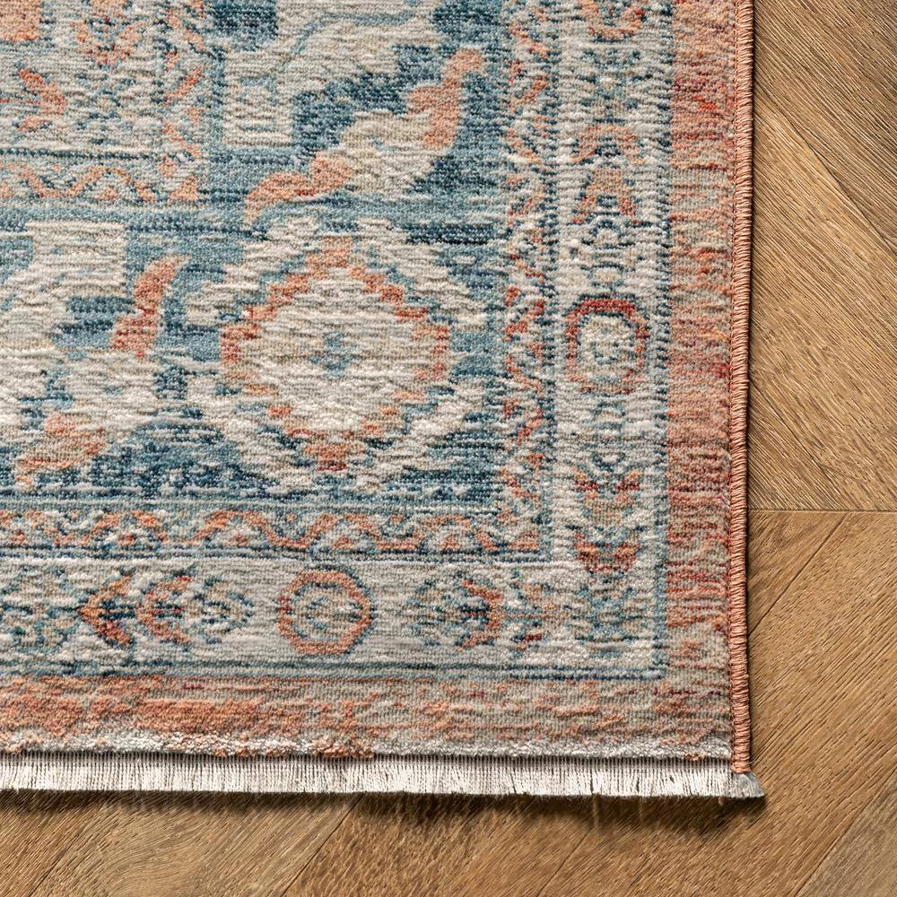 Westlyn Faded Medallion Rust 8 ft. 10 in. x 12 ft. Indoor Area Rug by nuLOOM 7 Westlyn Faded Medallion Rust 8 ft. 10 in. x 12 ft. Indoor Area Rug by nuLOOM - Image 7