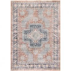 Westlyn Faded Medallion Rust 8 ft. 10 in. x 12 ft. Indoor Area Rug by nuLOOM