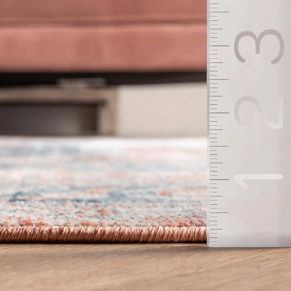 Westlyn Faded Medallion Rust 8 ft. 10 in. x 12 ft. Indoor Area Rug by nuLOOM 8 Westlyn Faded Medallion Rust 8 ft. 10 in. x 12 ft. Indoor Area Rug by nuLOOM - Image 8