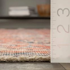 Sariyah Printed Floral Rust 8 ft. x 10 ft. Area Rug by nuLOOM -nuLOOM Sales Store rust nuloom area rugs mkcl11a 8010 44 1000