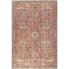 Sariyah Printed Floral Rust 8 ft. x 10 ft. Area Rug by nuLOOM